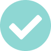 Blue circle with black checkmark