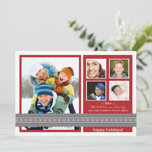 Family enjoying winter fun together
